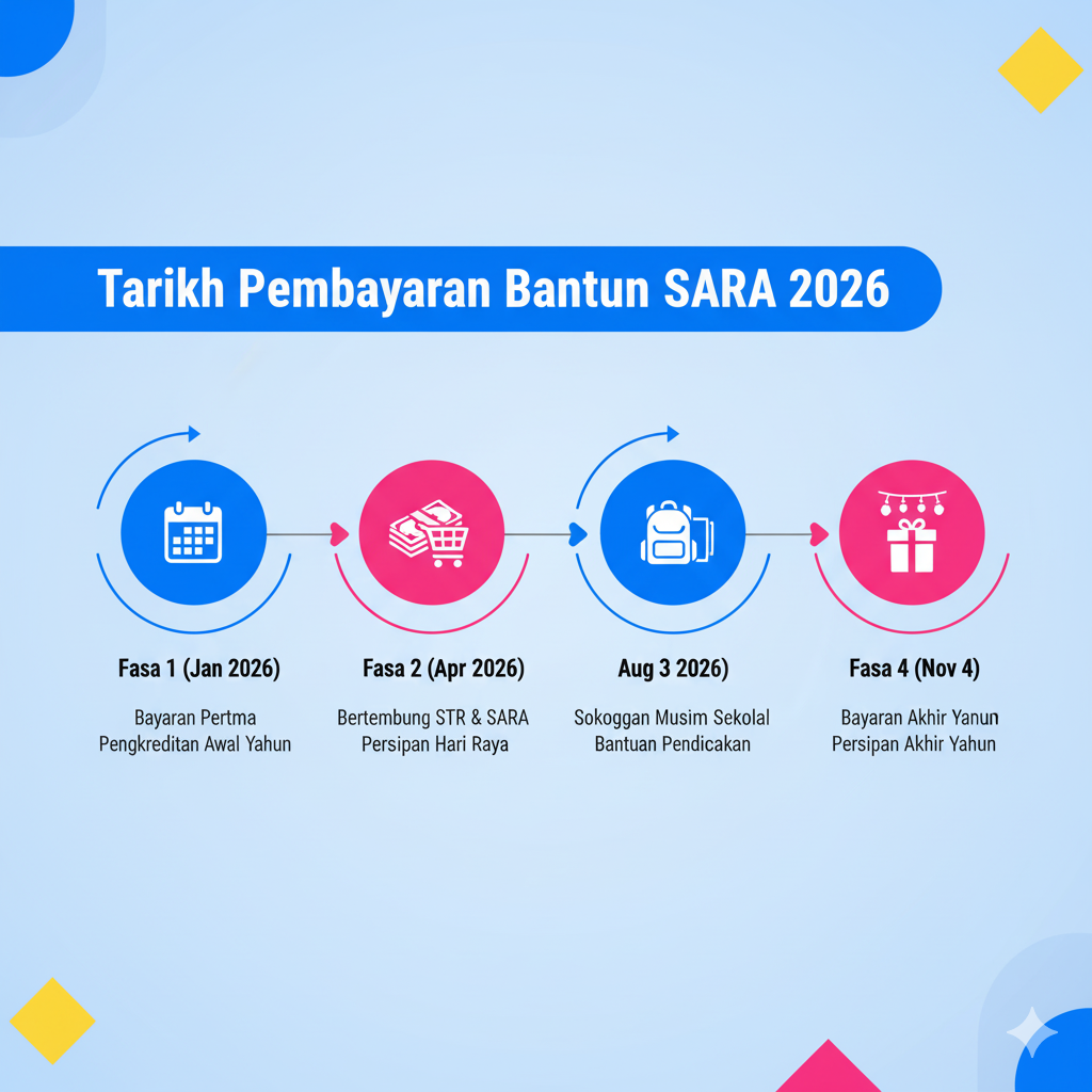 Semakan SARA 2026: Cara Semak Bantuan & Tarikh Bayaran Terkini 4 Jadual Bayaran
