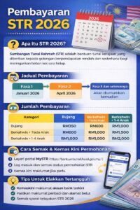 Pembayaran STR 2026 Panduan Lengkap Malaysia (Jadual, Tarikh, Jumlah & Cara)